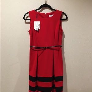 Calvin Klein Beautiful Red and black dress.